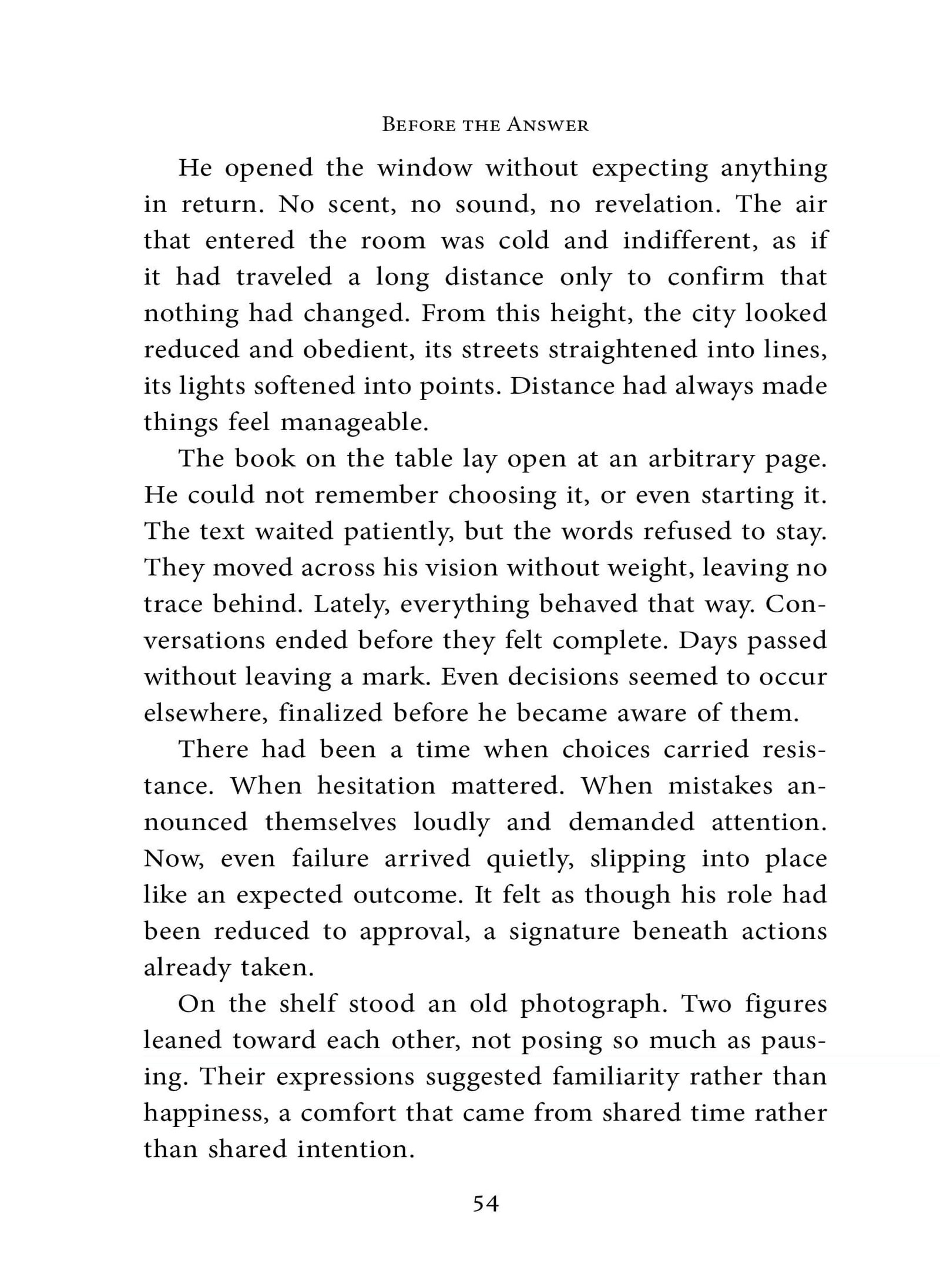 Typographic Intelligence - Fiction Text Example showing typographic principles
